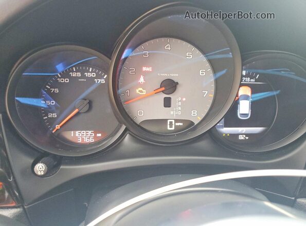 WP1AB2A54HLB15441 2017 PORSCHE MACAN Белый Вид щитка приборов