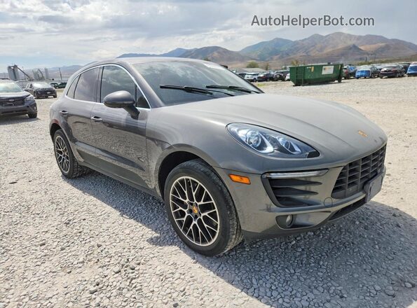 WP1AB2A55JLB31606 2018 PORSCHE MACAN Gray წინა ხედი