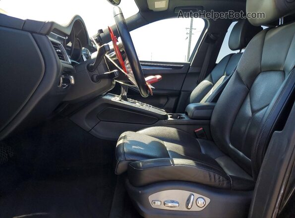 WP1AB2A58HLB12266 2017 PORSCHE MACAN Black წინა სალონის ხედი