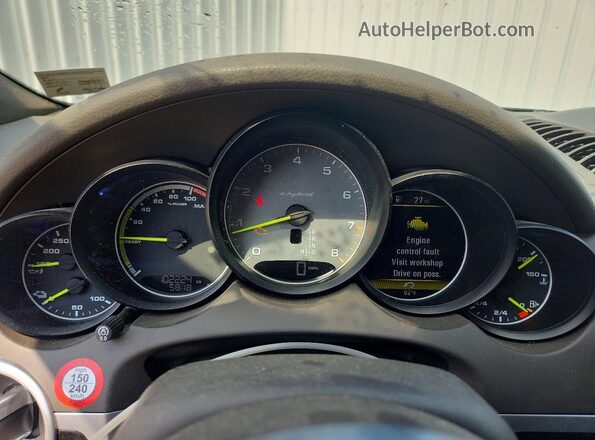 WP1AE2A2XHLA68929 2017 PORSCHE CAYENNE White Instrument cluster view