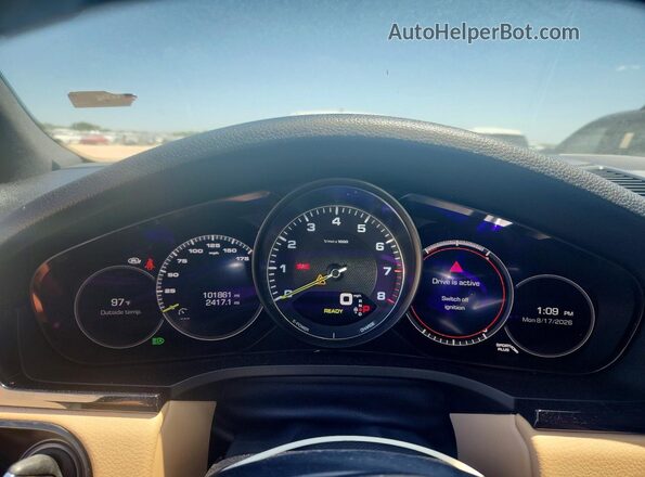 WP1AE2AY6KDA51633 2019 PORSCHE CAYENNE Black Instrument cluster view