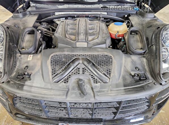 WP1AF2A59HLB61626 2017 PORSCHE MACAN Black Vista del compartimento del motor