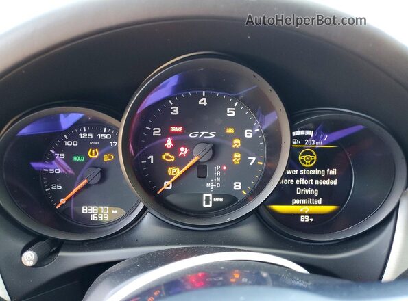 WP1AG2A57HLB51139 2017 PORSCHE MACAN Black Widok zestawu wskaźników