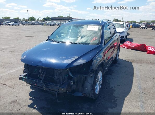 WVGAV7AX2GW572314 2016 VOLKSWAGEN TIGUAN Blue Front left