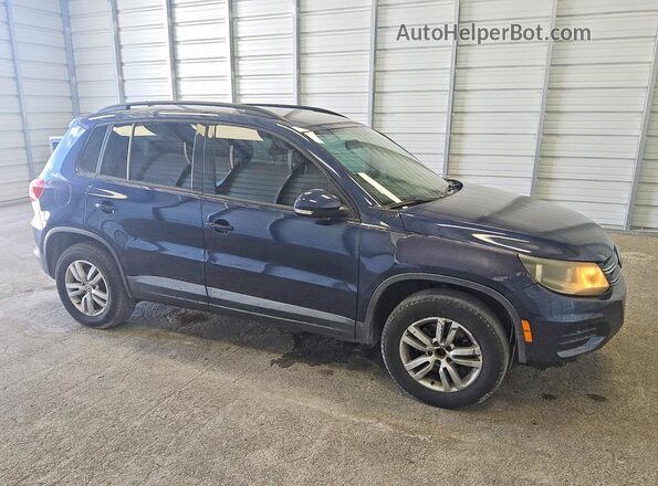 WVGAV7AX3GW600945 2016 VOLKSWAGEN TIGUAN Blue Front right