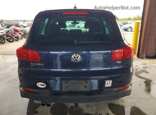 WVGAV7AX4GW506606 2016 VOLKSWAGEN TIGUAN Blue Հետևի տեսք