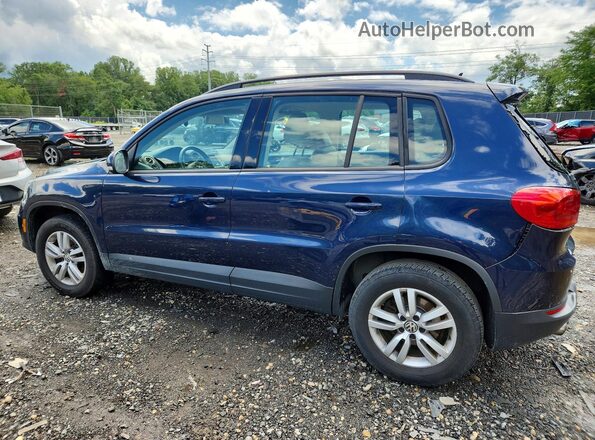 WVGAV7AX4GW616281 2016 VOLKSWAGEN TIGUAN Синий Задняя левая четверть