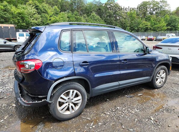 WVGAV7AX4GW616281 2016 VOLKSWAGEN TIGUAN Синий Задняя правая четверть