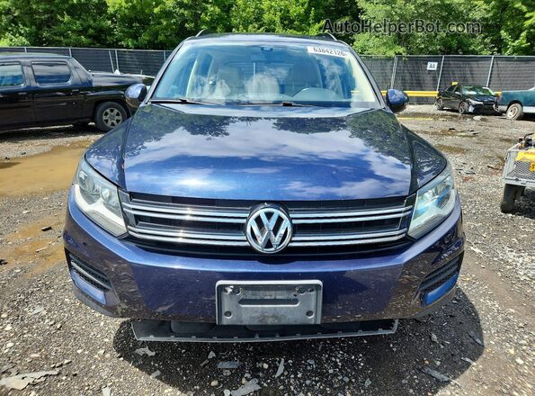 WVGAV7AX4GW616281 2016 VOLKSWAGEN TIGUAN Синий Вид спереди