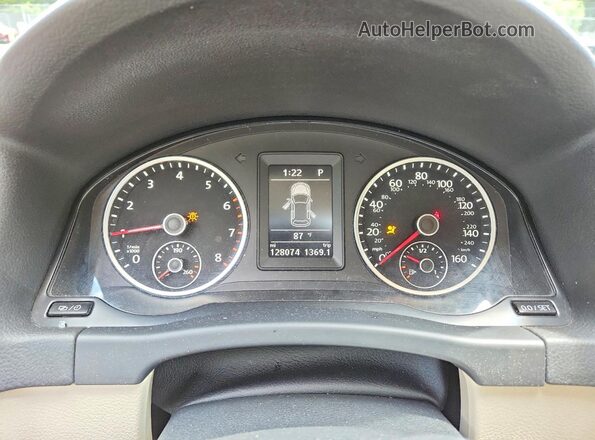 WVGAV7AX4GW616281 2016 VOLKSWAGEN TIGUAN Синий Вид щитка приборов