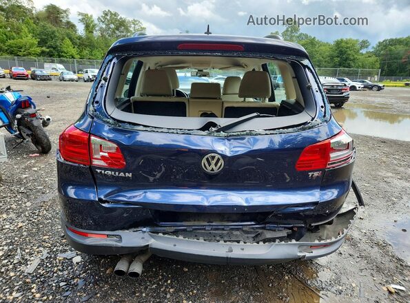 WVGAV7AX4GW616281 2016 VOLKSWAGEN TIGUAN Синий Вид сзади