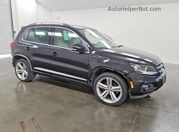 WVGAV7AX6GW088744 2016 VOLKSWAGEN TIGUAN Black Front right