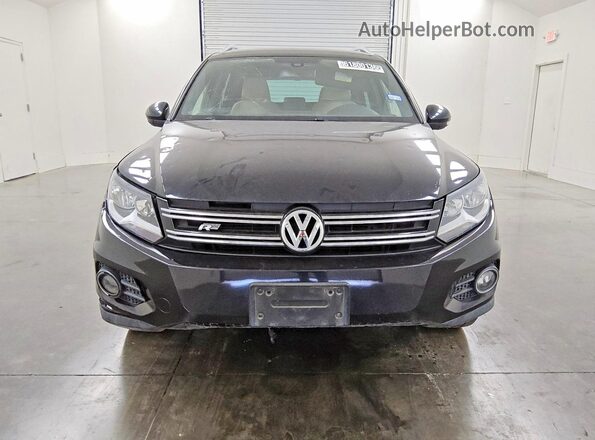 WVGAV7AX6GW088744 2016 VOLKSWAGEN TIGUAN Black Front view