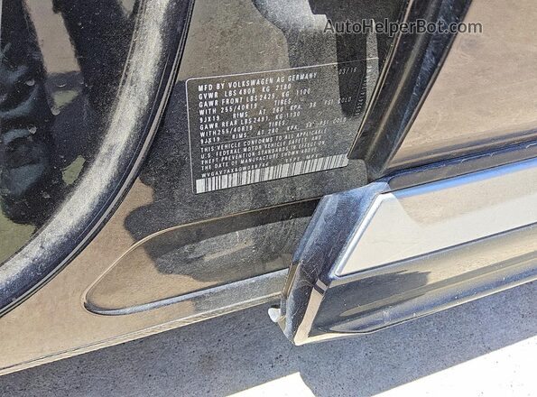 WVGAV7AX6GW088744 2016 VOLKSWAGEN TIGUAN Black VIN sticker view