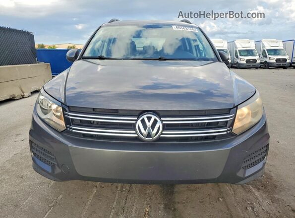 WVGAV7AX7GW559266 2016 VOLKSWAGEN TIGUAN Gray Դիմացի տեսք