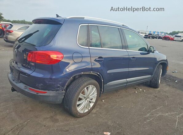 WVGAV7AX8GW561589 2016 VOLKSWAGEN TIGUAN Blue Trasero derecho