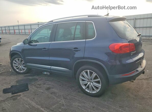 WVGAV7AX8GW561589 2016 VOLKSWAGEN TIGUAN Blue Trasero izquierdo