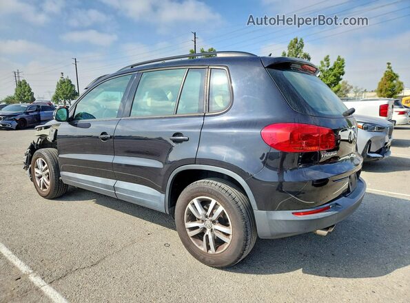WVGAV7AX8GW591689 2016 VOLKSWAGEN TIGUAN Black უკანა მარცხენა
