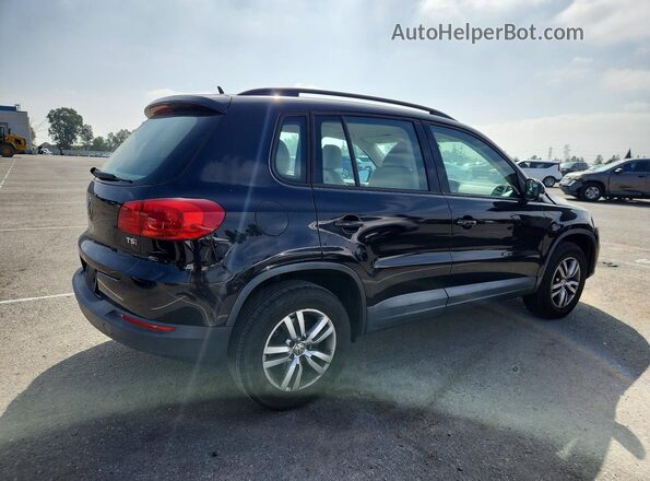 WVGAV7AX8GW591689 2016 VOLKSWAGEN TIGUAN Black უკანა მარჯვენა