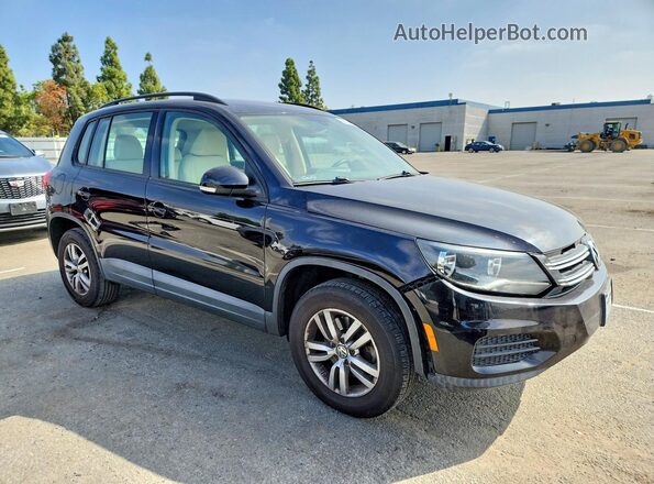 WVGAV7AX8GW591689 2016 VOLKSWAGEN TIGUAN Black წინა მარჯვენა