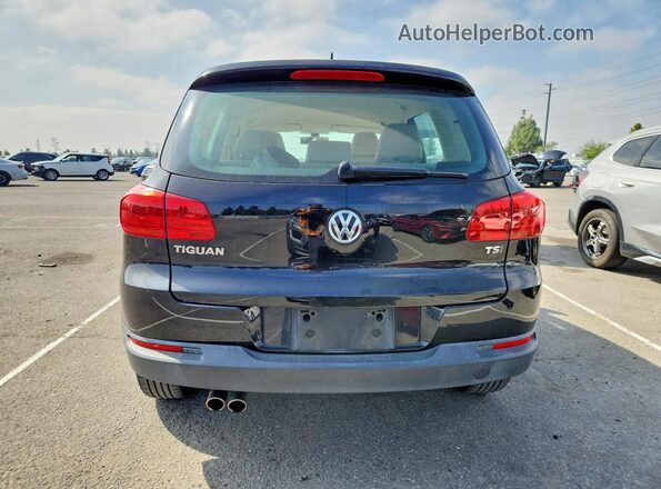 WVGAV7AX8GW591689 2016 VOLKSWAGEN TIGUAN Black უკანა ხედი