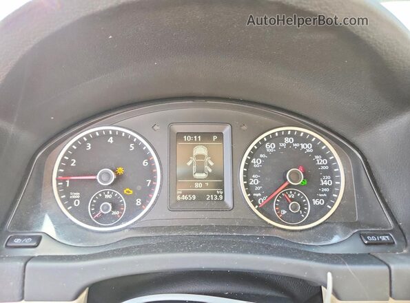 WVGAV7AX8GW591689 2016 VOLKSWAGEN TIGUAN Black ხელსაწყოთა პანელის ხედი