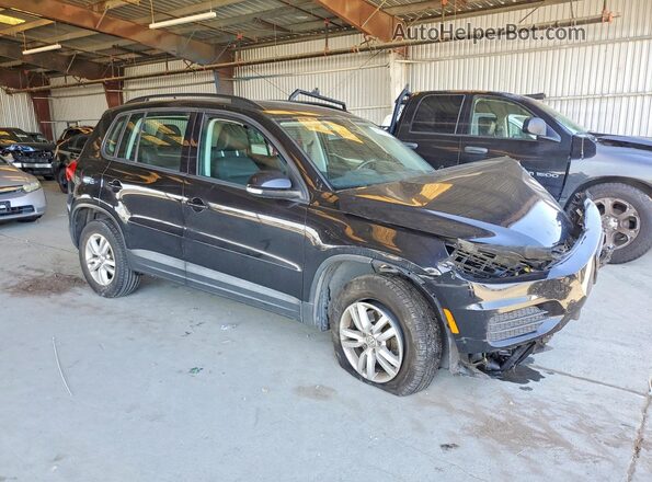 WVGAV7AX9GW603204 2016 VOLKSWAGEN TIGUAN Black Առջևի աջ