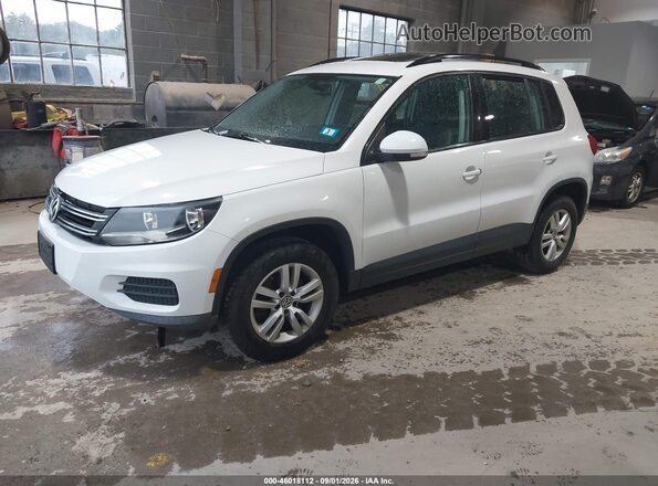 WVGBV7AX2GW523912 2016 VOLKSWAGEN TIGUAN White Vista tres cuartos delantera izquierda