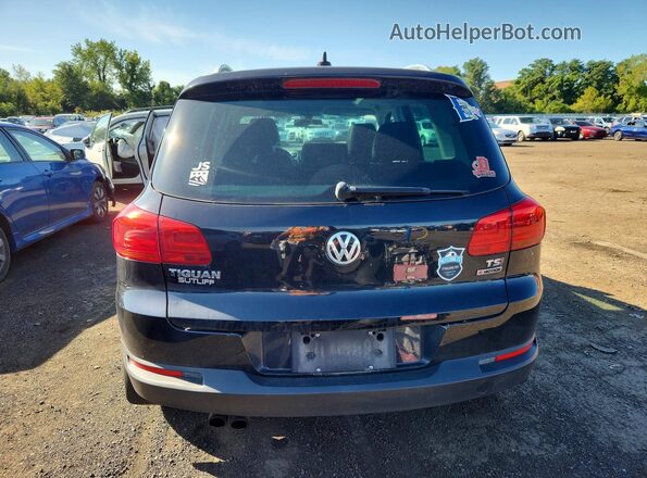 WVGSV7AX3HK020981 2017 VOLKSWAGEN TIGUAN Black Հետևի տեսք