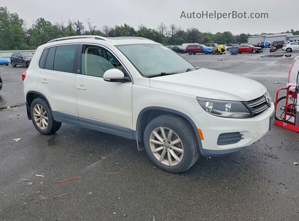 WVGSV7AX5HK022442 2017 VOLKSWAGEN TIGUAN Белый Передняя правая четверть