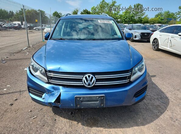 WVGSV7AX6HK006914 2017 VOLKSWAGEN TIGUAN Blue Вид спереду