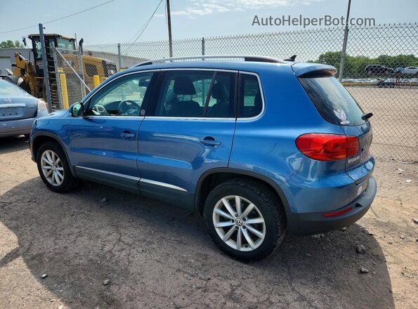 WVGSV7AX6HK006914 2017 VOLKSWAGEN TIGUAN Blue Задня ліва чверть