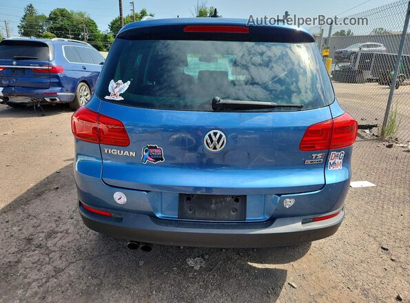 WVGSV7AX6HK006914 2017 VOLKSWAGEN TIGUAN Blue Вид ззаду