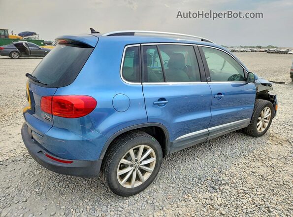 WVGSV7AX9HW501438 2017 VOLKSWAGEN TIGUAN Blue Հետևի աջ
