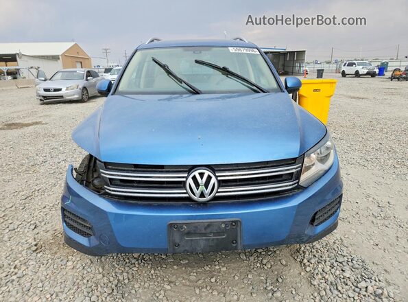 WVGSV7AX9HW501438 2017 VOLKSWAGEN TIGUAN Blue Դիմացի տեսք