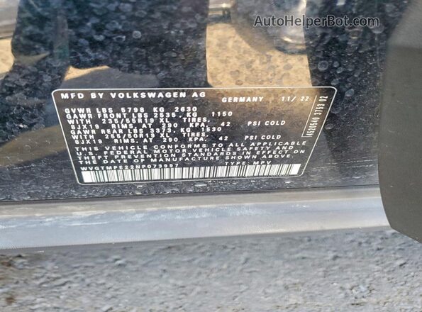 WVGTMPE22NP073997 2022 VOLKSWAGEN ID.4 Black Вид підкапотного простору