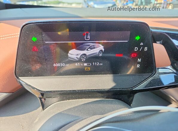 WVGTMPE2XMP042446 2021 VOLKSWAGEN ID.4 Синий Вид щитка приборов