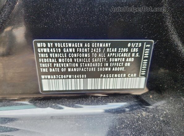 WVWAB7CD6PW164589 2023 VOLKSWAGEN GOLF Black Vista del compartimento del motor