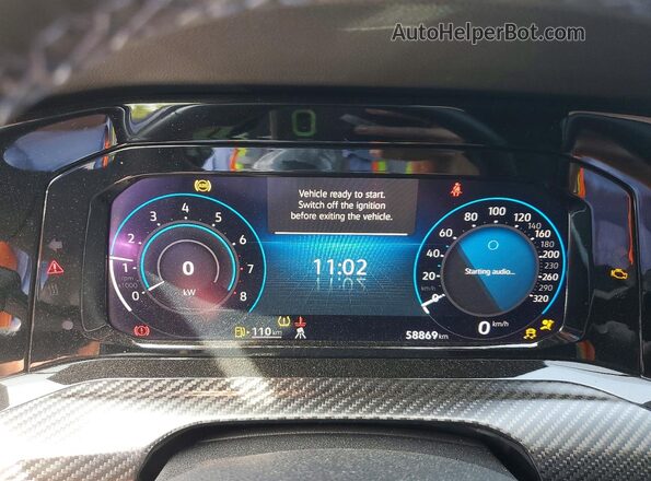 WVWFB7CD4RW211014 2024 VOLKSWAGEN GOLF Blue Vista del cuadro de instrumentos