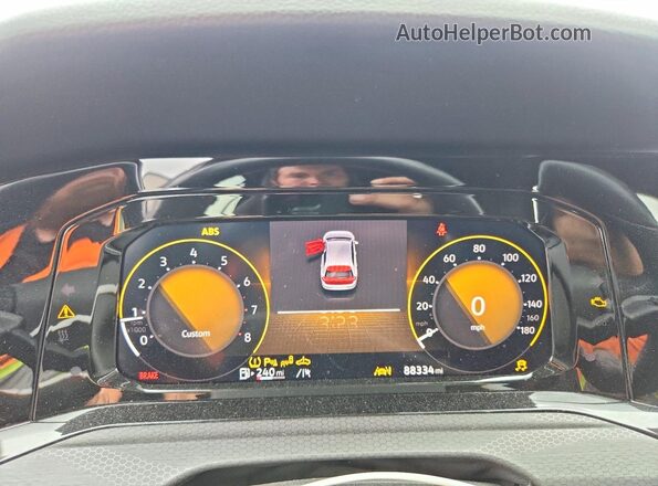WVWN87CD0NW219647 2022 VOLKSWAGEN GTI Gray Սարքավորումների վահանակի տեսք