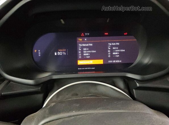 YSMEG3KA9PL144541 2023 POLESTAR 2 Белый Вид щитка приборов