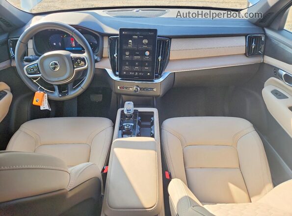 YV4062PE7T1489391 2026 VOLVO XC90 White წინა პანელის ხედი