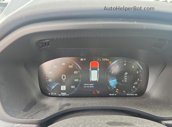 YV4102RK0J1030483 2018 VOLVO XC60 Silver Սարքավորումների վահանակի տեսք