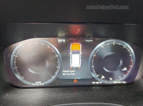 YV4102RL1M1696541 2021 VOLVO XC60 Gray Vista del cuadro de instrumentos