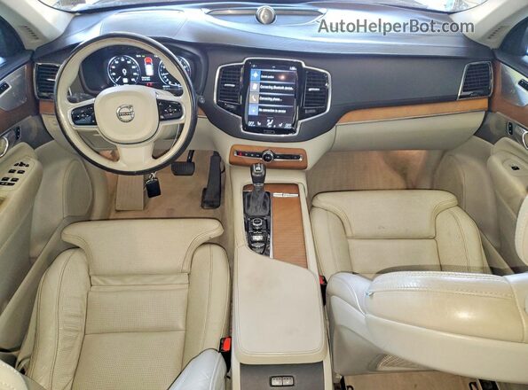 YV4102XL6G1086934 2016 VOLVO XC90 White Вид панелі приладів