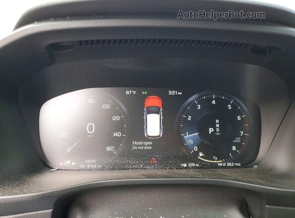 YV4162UL0K2115902 2019 VOLVO XC40 Silver Вид щитка приладів