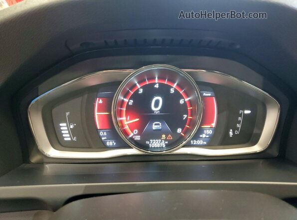 YV4612UM3G2000571 2016 VOLVO S60 Gray Instrument cluster view