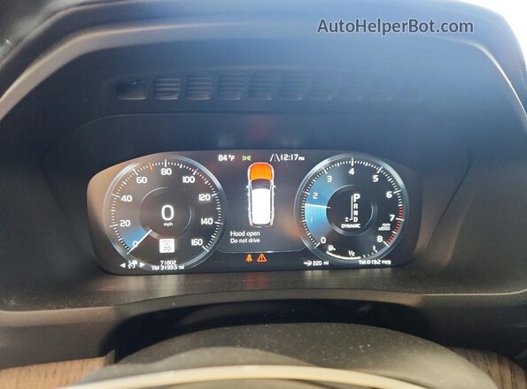 YV4A221L0M1706868 2021 VOLVO XC90 Черный Вид щитка приборов