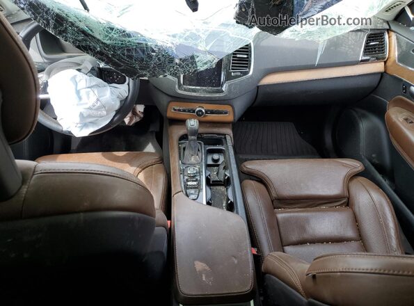 YV4A22PL5J1195886 2018 VOLVO XC90 Tan Առջևի վահանակի տեսք