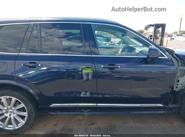 YV4A22PL6G1079637 2016 VOLVO XC90 Синий Вид задней части салона